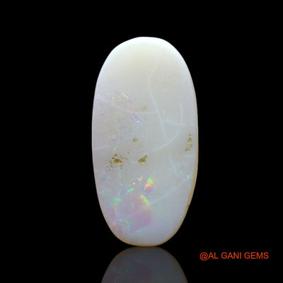 Natural Fire Opal Gemstone 3.00 Cts Loose Oval Cabochon From Australia 17x8x3 mm AF-469