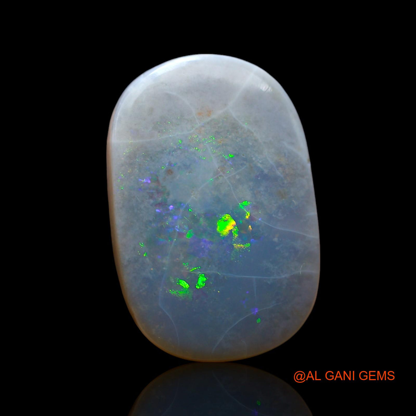 7.00 Cts Natural Australian Fire Opal Loose Gemstone Oval Cabochon 18x12x4 mm AF-46