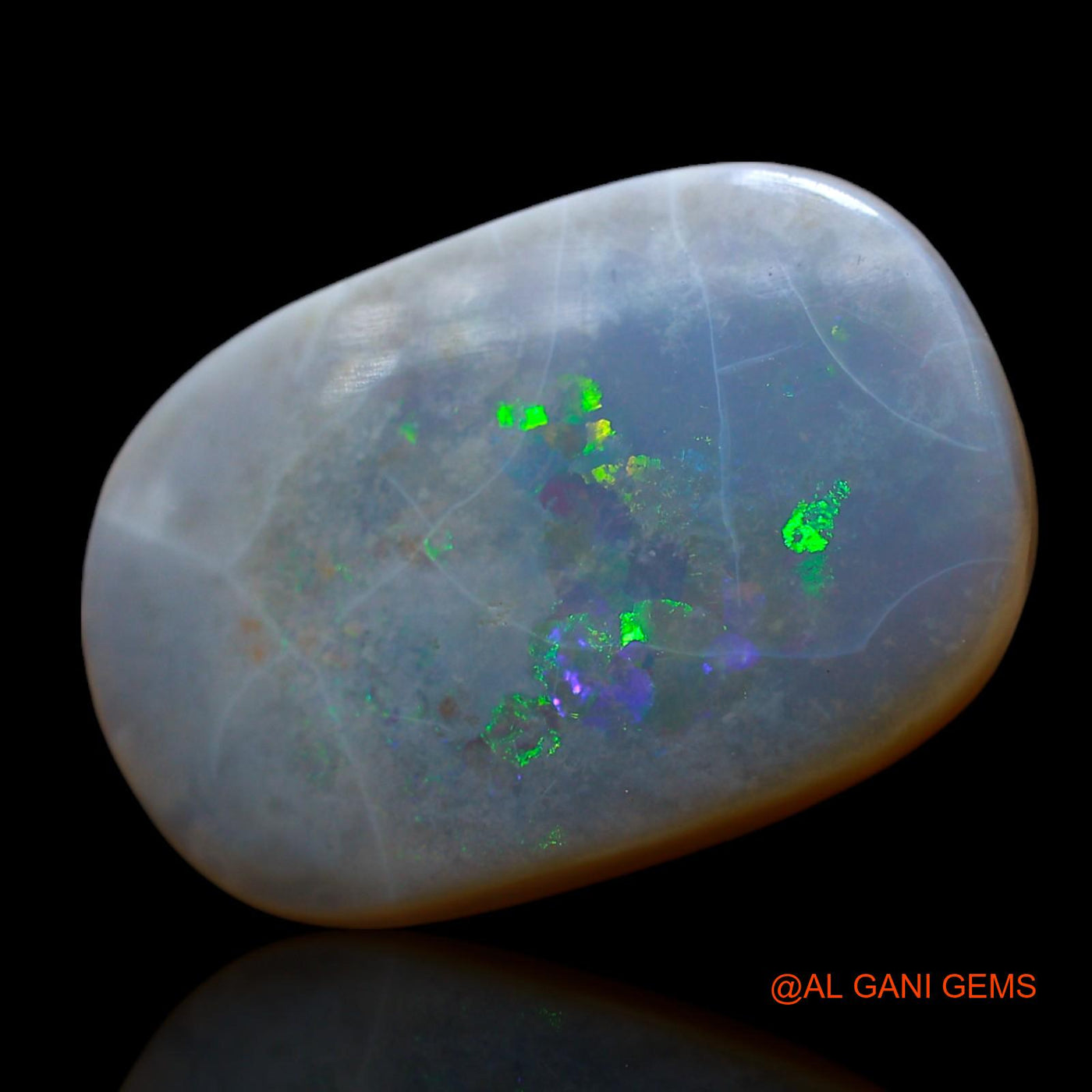 7.00 Cts Natural Australian Fire Opal Loose Gemstone Oval Cabochon 18x12x4 mm AF-46