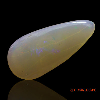 Natural Fire Opal Gemstone 2.00 Cts Loose Pear Cabochon From Australia 18x8x2 mm AF-471