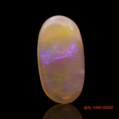 Natural Fire Opal Gemstone 3.00 Cts Loose Oval Cabochon From Australia 17x9x2 mm AF-472