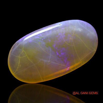 Natural Fire Opal Gemstone 3.00 Cts Loose Oval Cabochon From Australia 17x9x2 mm AF-472