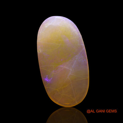 Natural Fire Opal Gemstone 3.00 Cts Loose Oval Cabochon From Australia 17x9x2 mm AF-472