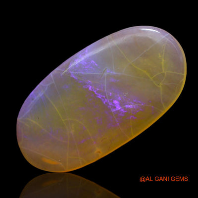 Natural Fire Opal Gemstone 3.00 Cts Loose Oval Cabochon From Australia 17x9x2 mm AF-472