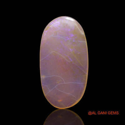 Natural Fire Opal Gemstone 3.00 Cts Loose Oval Cabochon From Australia 17x9x2 mm AF-472