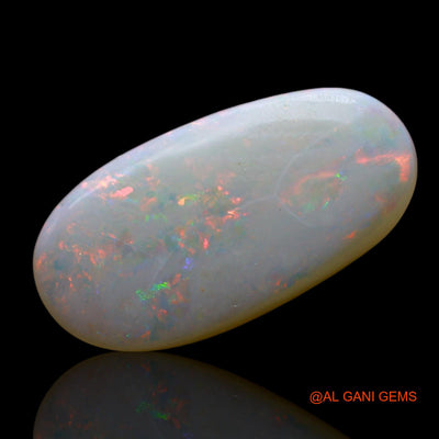 Natural Untreated Fire Opal Loose Gemstone Oval Cabochon From Australia 3.00 Cts 17x8x2 mm AF-473