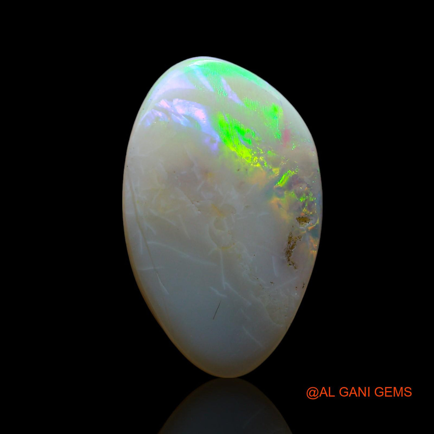3.00 Cts Natural Australian Fire Opal Loose Gemstone Fancy Cabochon 17x10x3 mm AF-474