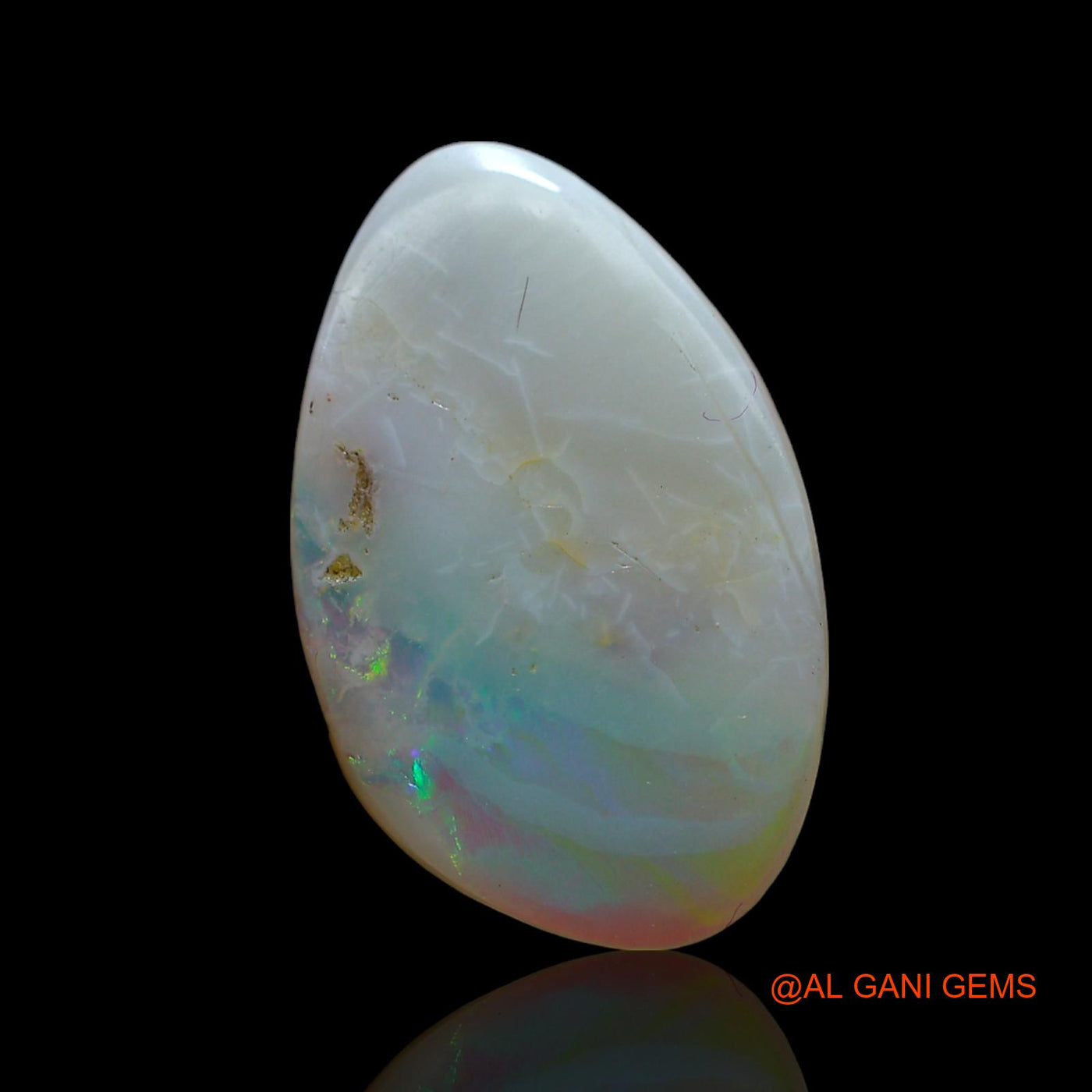 3.00 Cts Natural Australian Fire Opal Loose Gemstone Fancy Cabochon 17x10x3 mm AF-474