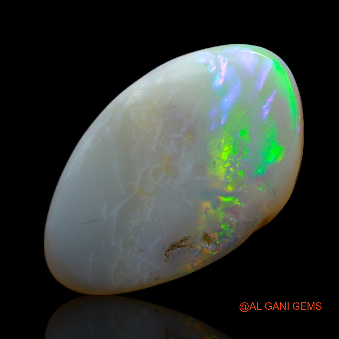 3.00 Cts Natural Australian Fire Opal Loose Gemstone Fancy Cabochon 17x10x3 mm AF-474