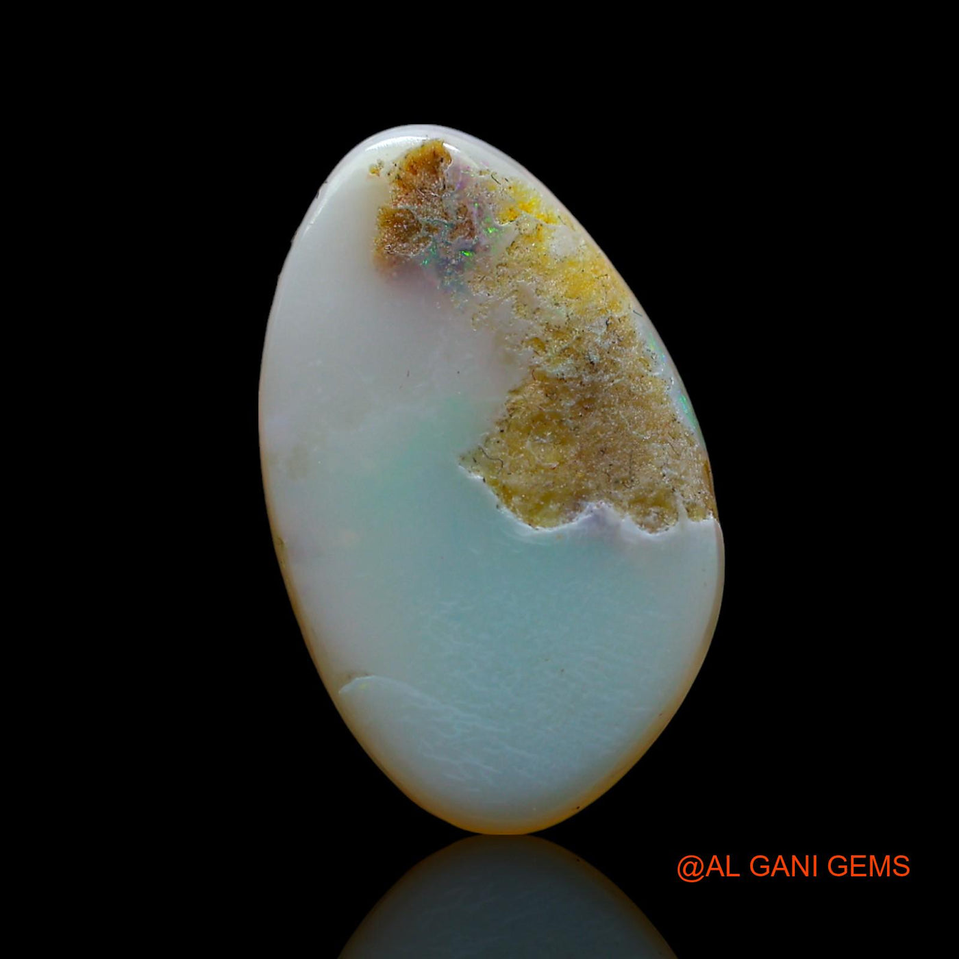 3.00 Cts Natural Australian Fire Opal Loose Gemstone Fancy Cabochon 17x10x3 mm AF-474