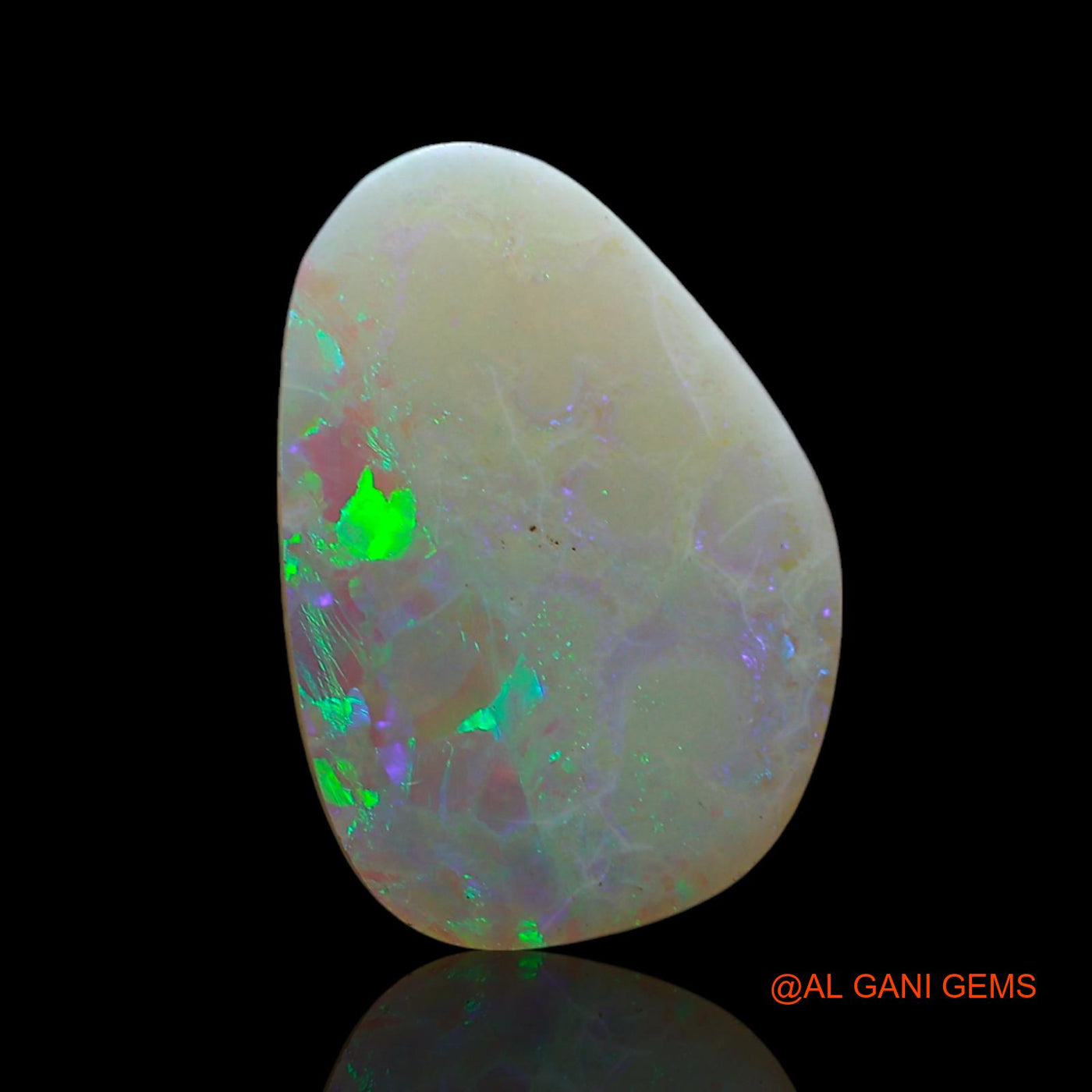 2.00 Cts Unheated Australian Fire Opal Loose Gemstone Fancy Cabochon Natural 14x10x2 mm AF-476