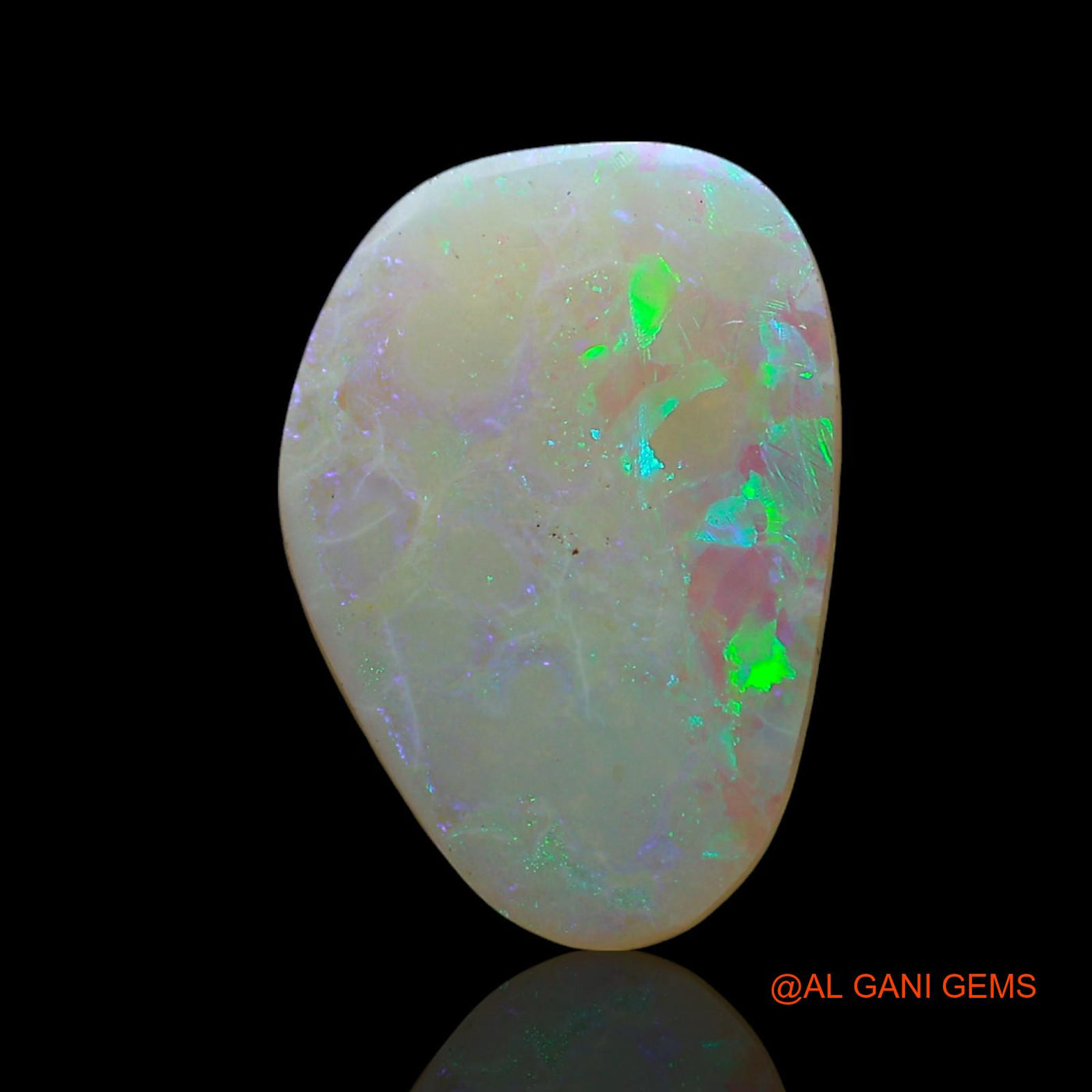 2.00 Cts Unheated Australian Fire Opal Loose Gemstone Fancy Cabochon Natural 14x10x2 mm AF-476