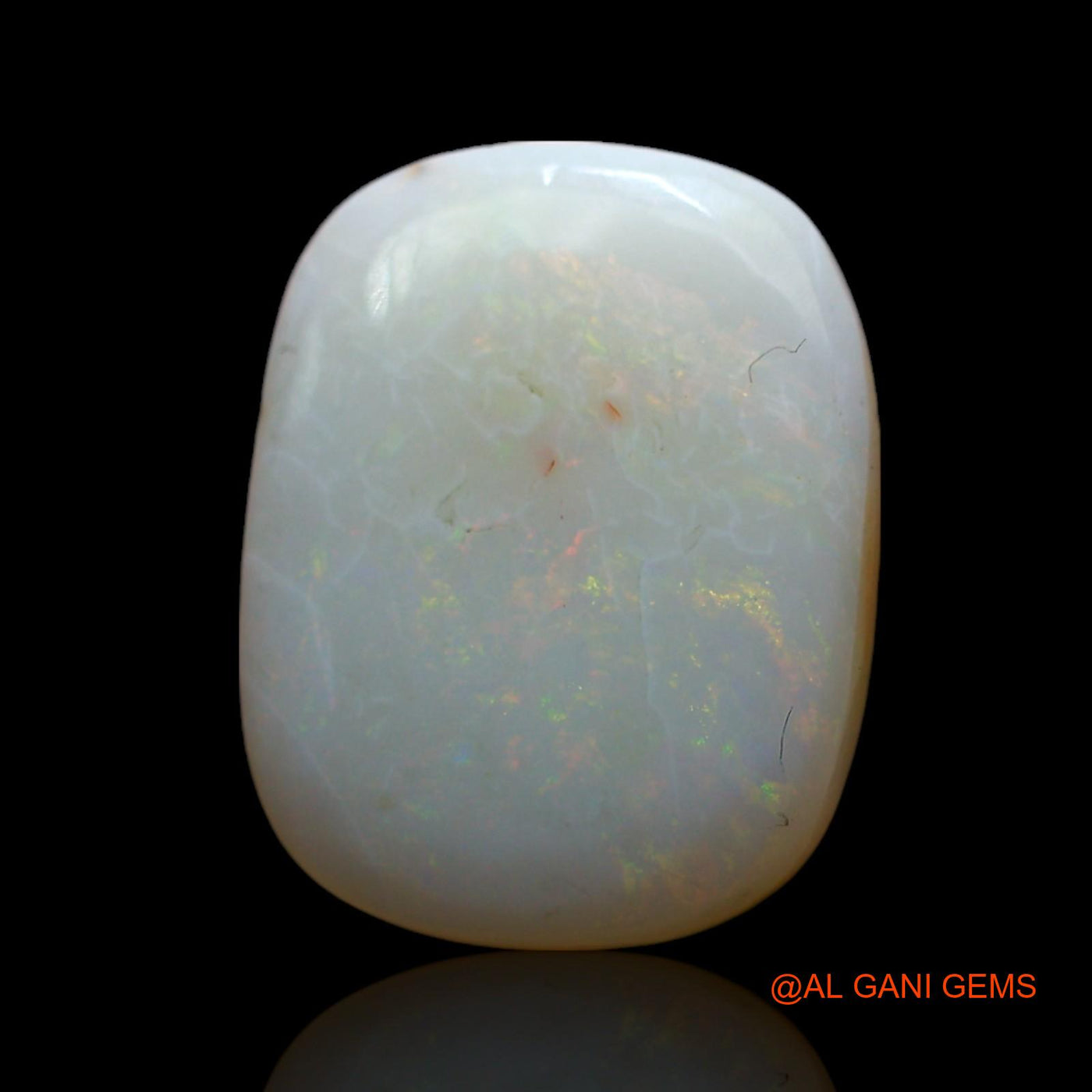 3.00 Cts Unheated Australian Fire Opal Loose Gemstone Oval Cabochon Natural 14x11x3 mm AF-478
