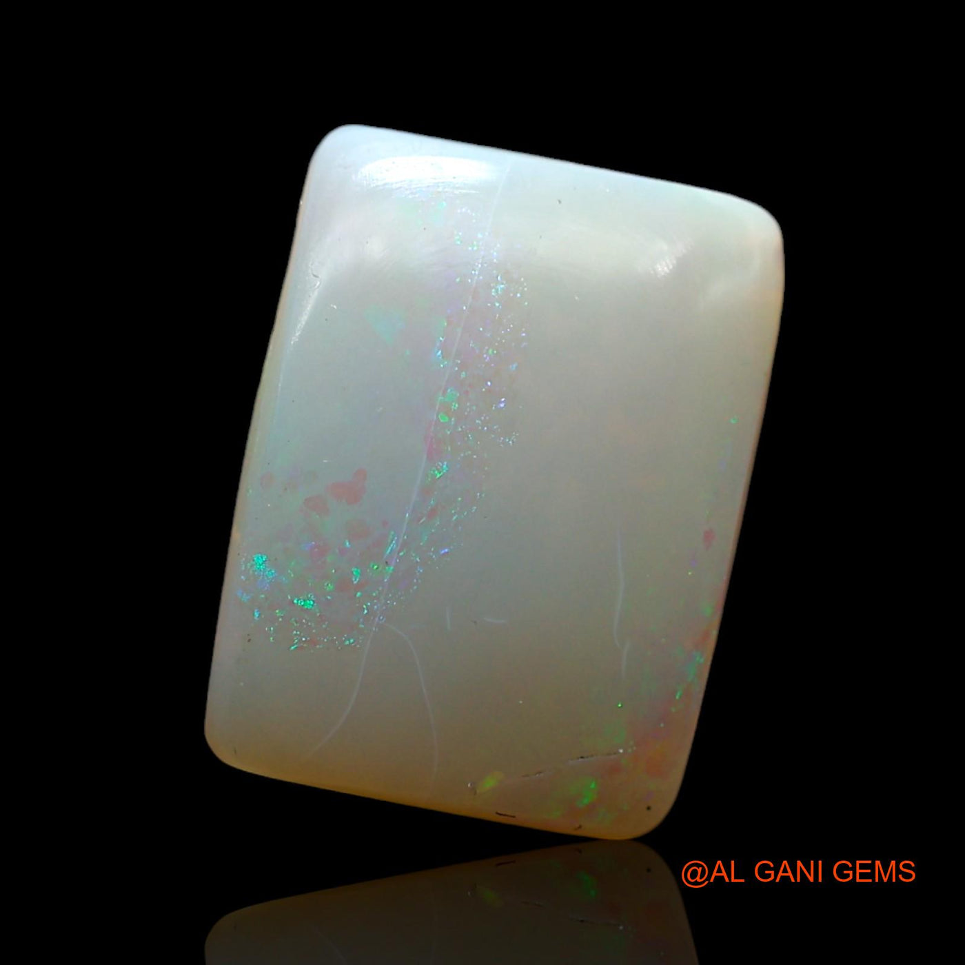 4.00 Cts Natural Australian Fire Opal Loose Gemstone Square Cabochon 13x10x3 mm AF-479