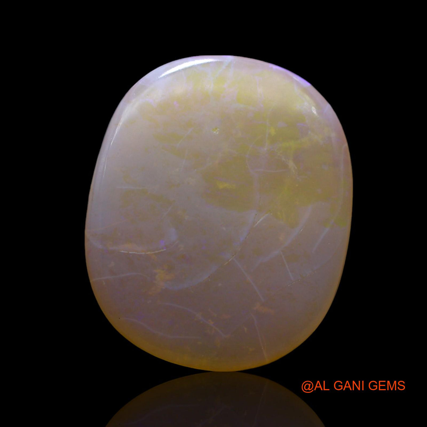 5.00 Cts Natural Australian Fire Opal Loose Gemstone Oval Cabochon 18x15x3 mm AF-47