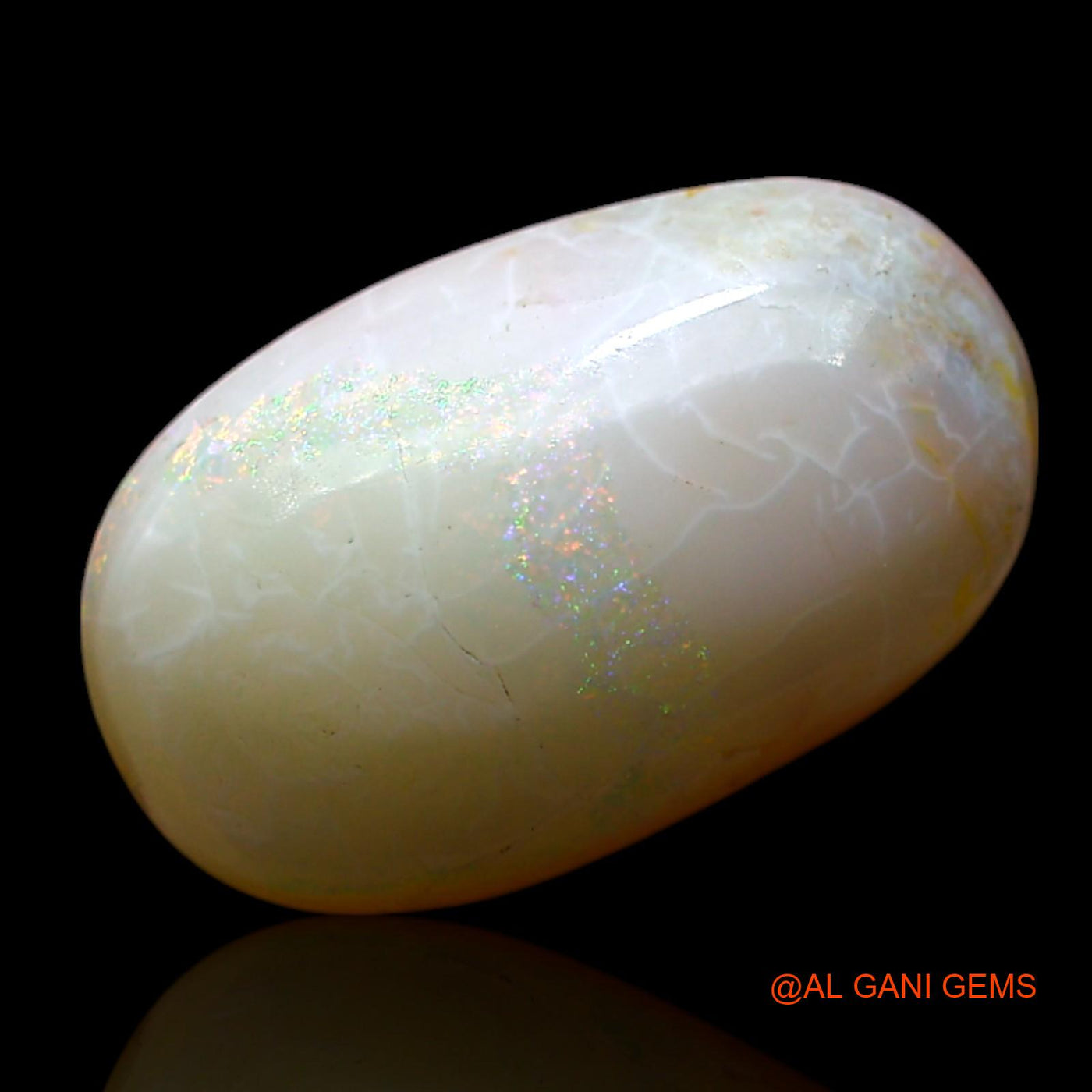 5.00 Cts Unheated Australian Fire Opal Loose Gemstone Oval Cabochon Natural 15x9x5 mm AF-483