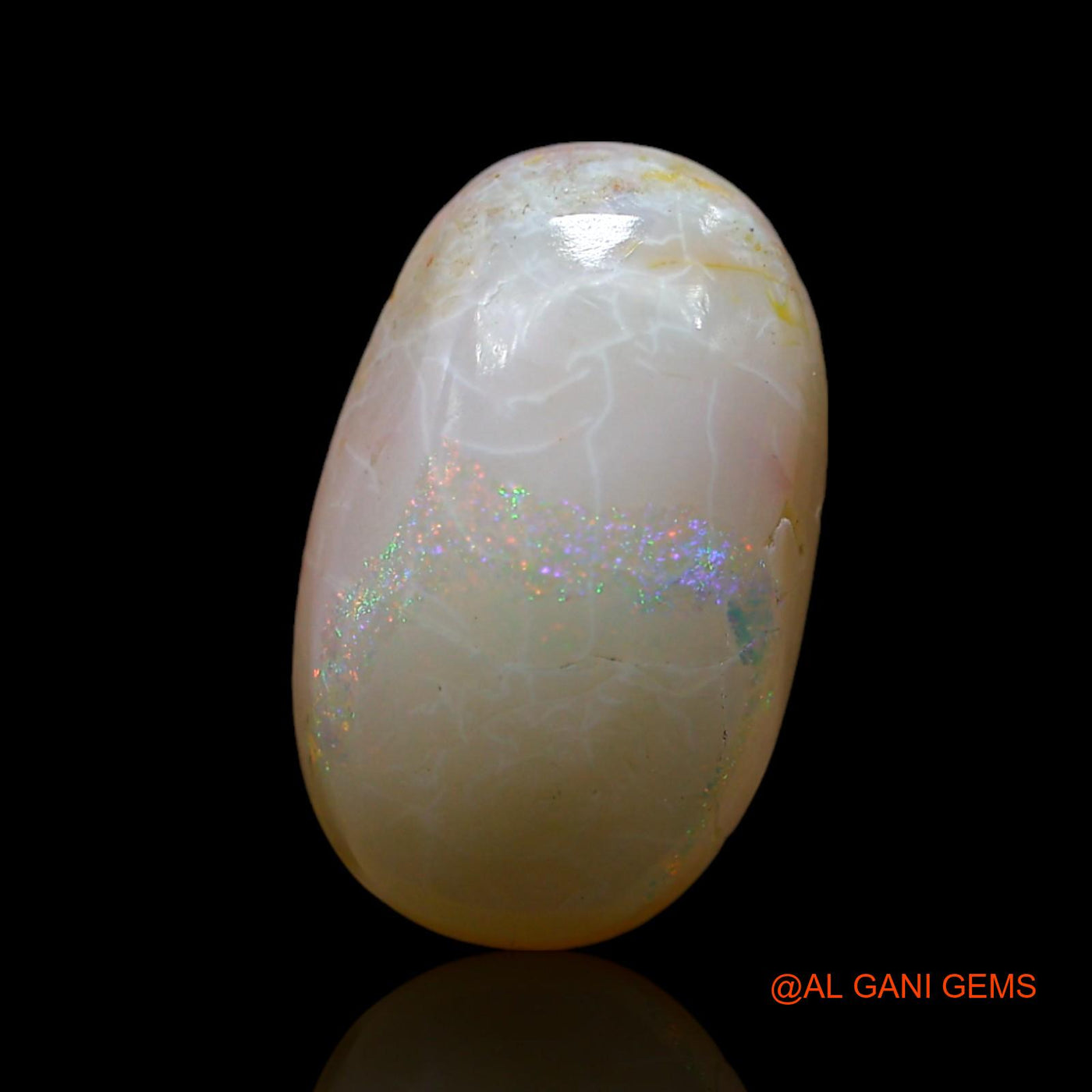 5.00 Cts Unheated Australian Fire Opal Loose Gemstone Oval Cabochon Natural 15x9x5 mm AF-483