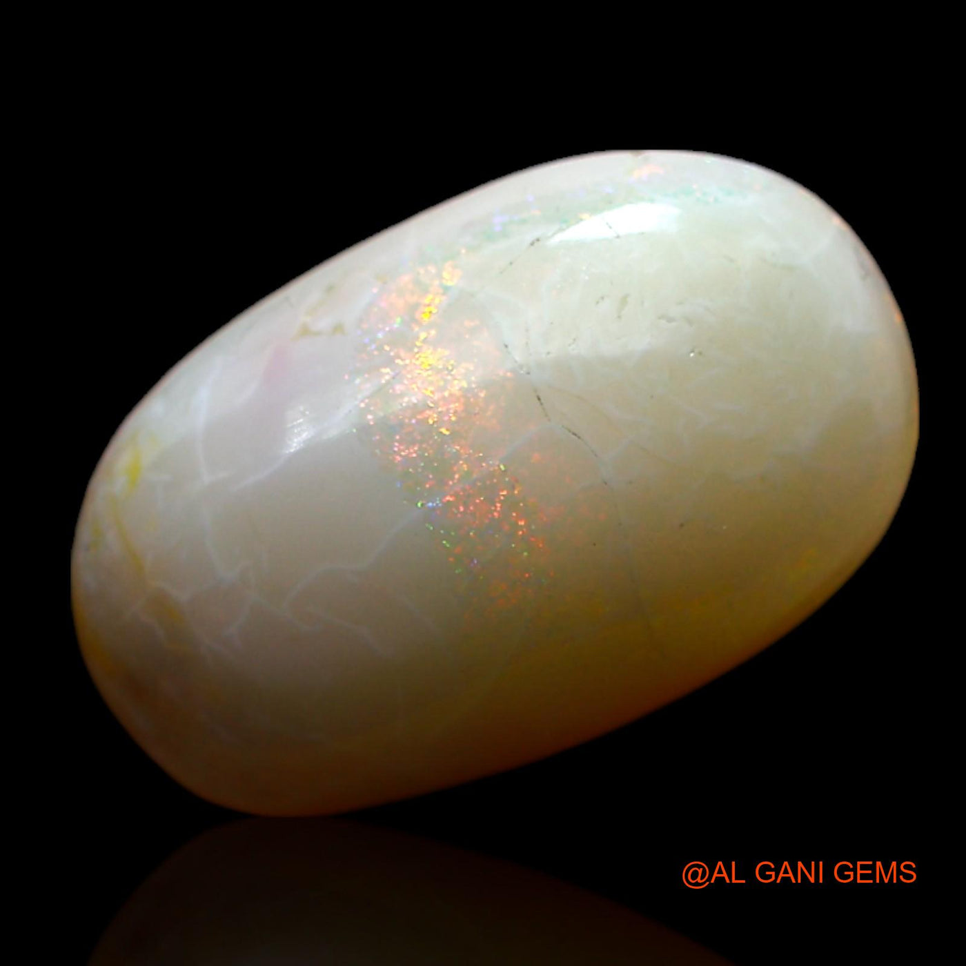 5.00 Cts Unheated Australian Fire Opal Loose Gemstone Oval Cabochon Natural 15x9x5 mm AF-483