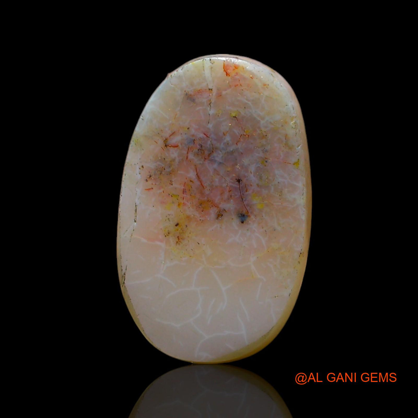 5.00 Cts Unheated Australian Fire Opal Loose Gemstone Oval Cabochon Natural 15x9x5 mm AF-483