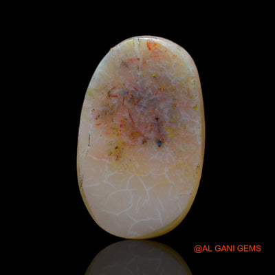 5.00 Cts Unheated Australian Fire Opal Loose Gemstone Oval Cabochon Natural 15x9x5 mm AF-483