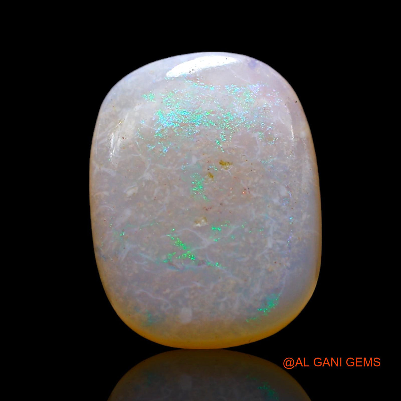 Natural Fire Opal Gemstone 4.00 Cts Loose Oval Cabochon From Australia 14x11x3 mm AF-484