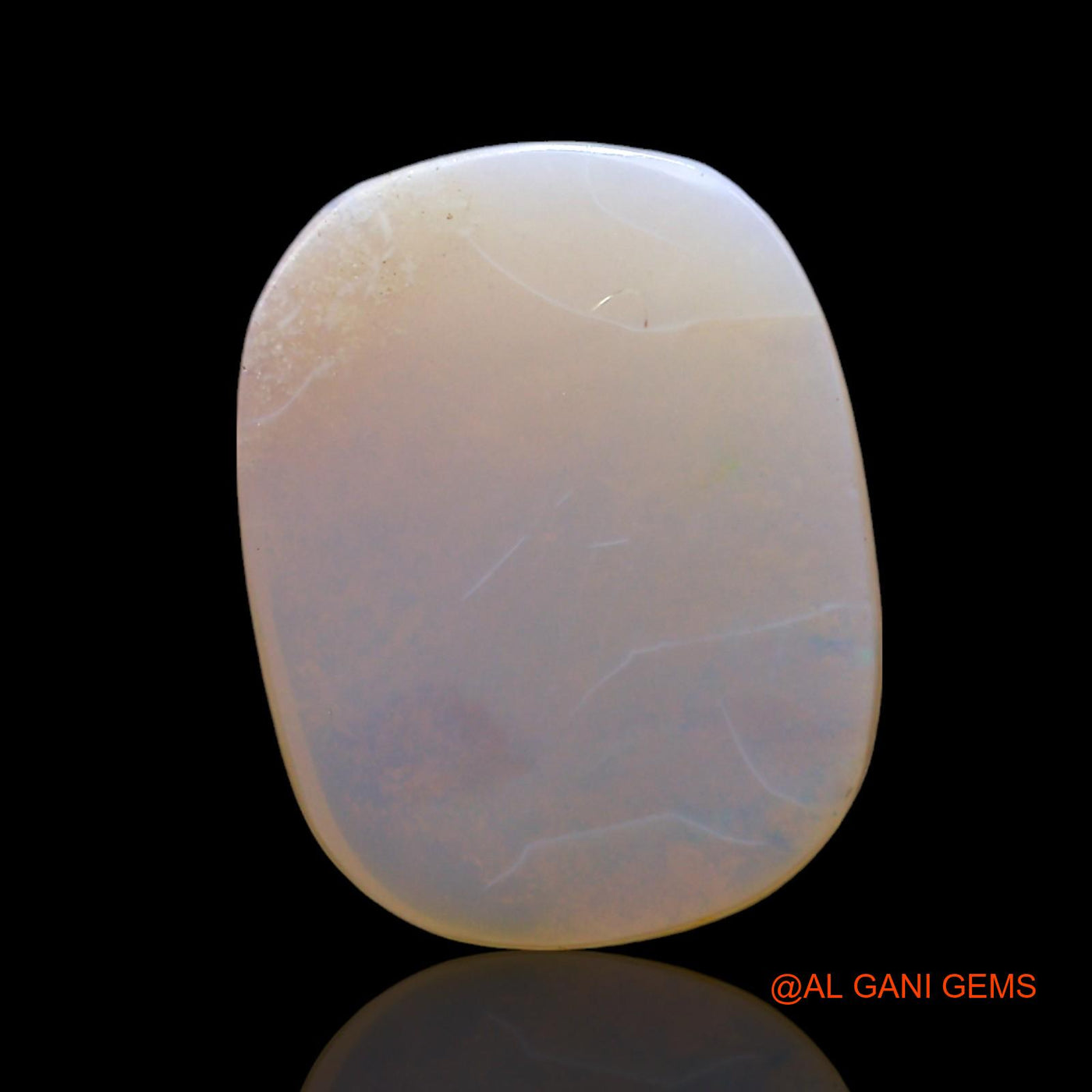 Natural Fire Opal Gemstone 4.00 Cts Loose Oval Cabochon From Australia 14x11x3 mm AF-484