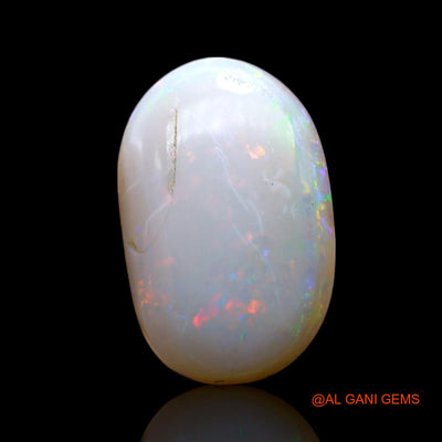Natural Untreated Fire Opal Loose Gemstone Oval Cabochon From Australia 4.00 Cts 15x10x4 mm AF-485