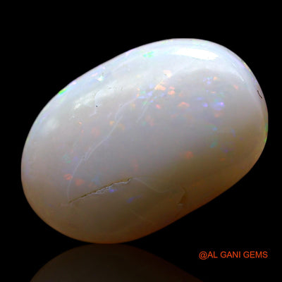 Natural Untreated Fire Opal Loose Gemstone Oval Cabochon From Australia 4.00 Cts 15x10x4 mm AF-485