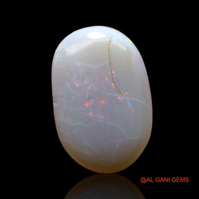 Natural Untreated Fire Opal Loose Gemstone Oval Cabochon From Australia 4.00 Cts 15x10x4 mm AF-485