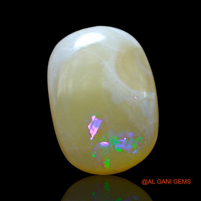 Natural Fire Opal Gemstone 3.00 Cts Loose Oval Cabochon From Australia 14x10x2 mm AF-486