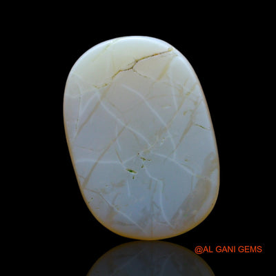 Natural Fire Opal Gemstone 3.00 Cts Loose Oval Cabochon From Australia 14x10x2 mm AF-486
