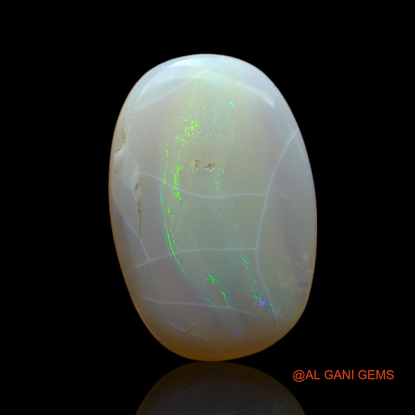 4.00 Cts Unheated Australian Fire Opal Loose Gemstone Oval Cabochon Natural 15x10x3 mm AF-487
