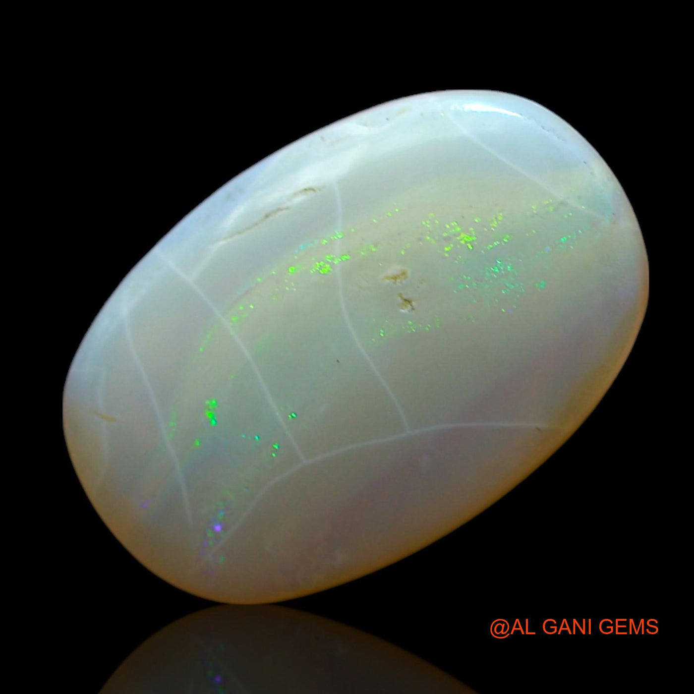 4.00 Cts Unheated Australian Fire Opal Loose Gemstone Oval Cabochon Natural 15x10x3 mm AF-487