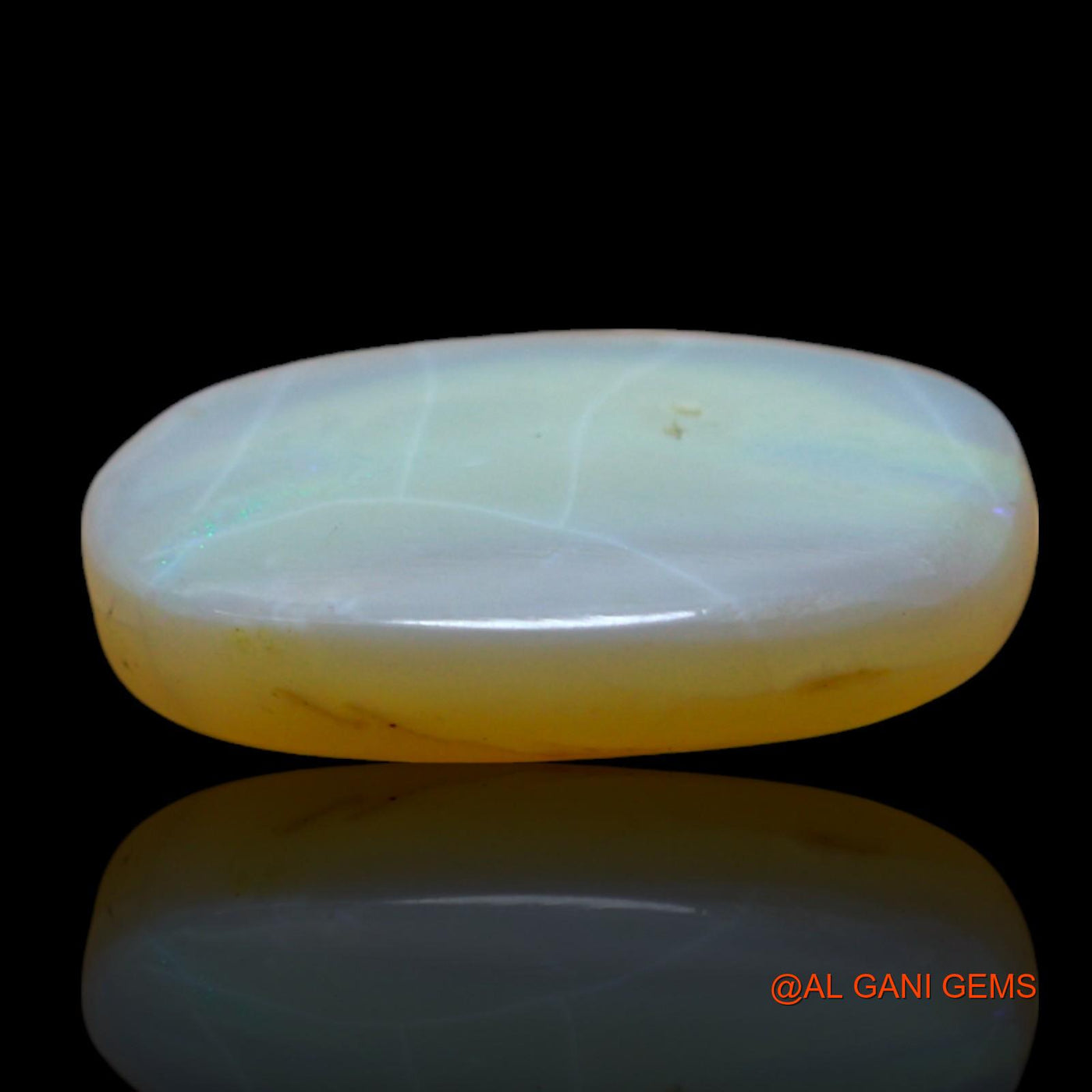 4.00 Cts Unheated Australian Fire Opal Loose Gemstone Oval Cabochon Natural 15x10x3 mm AF-487