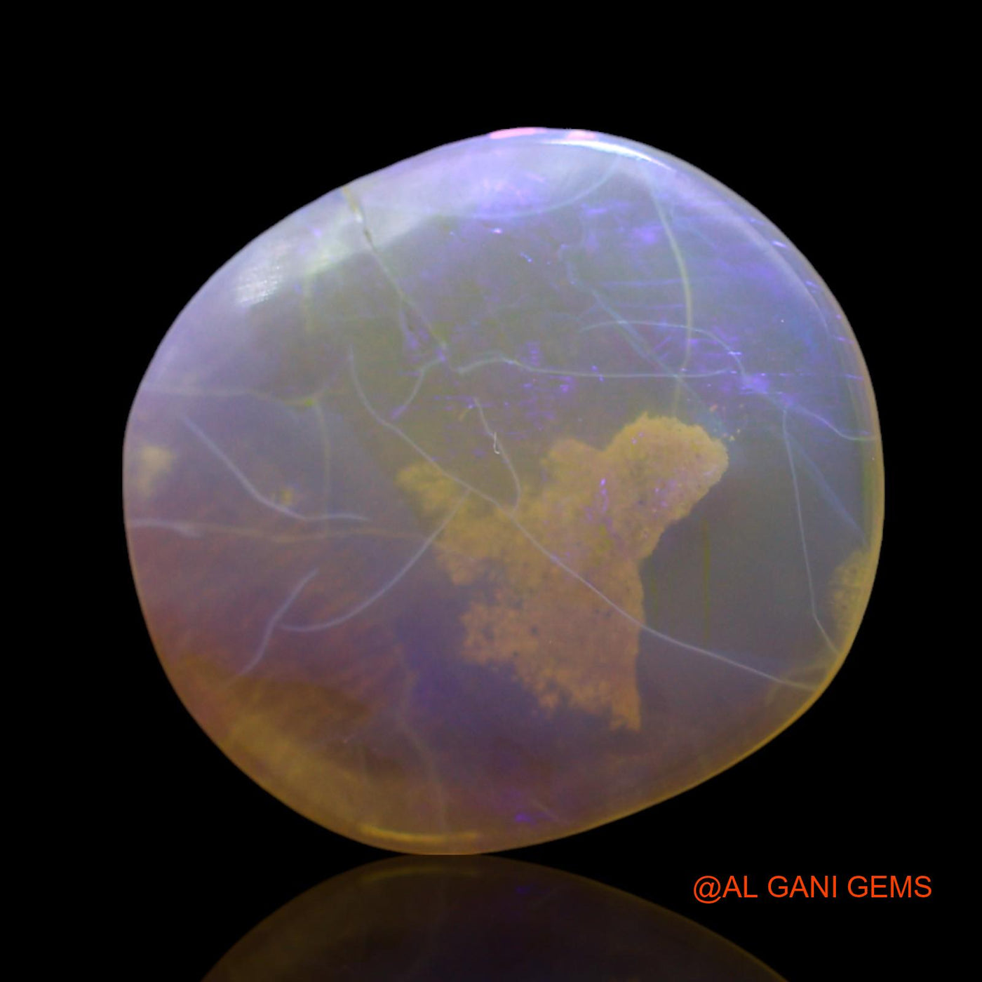 Natural Untreated Fire Opal Loose Gemstone Oval Cabochon From Australia 2.00 Cts 13x12x2 mm AF-488