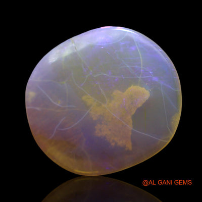 Natural Untreated Fire Opal Loose Gemstone Oval Cabochon From Australia 2.00 Cts 13x12x2 mm AF-488