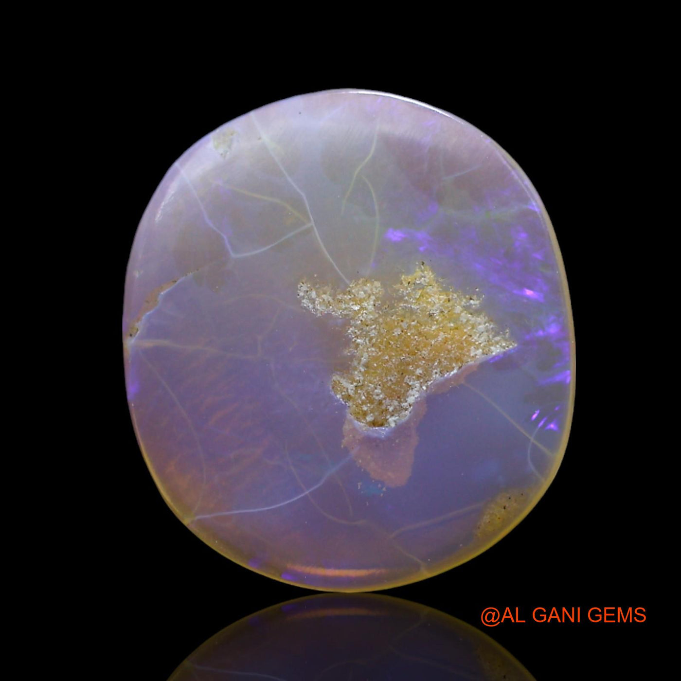 Natural Untreated Fire Opal Loose Gemstone Oval Cabochon From Australia 2.00 Cts 13x12x2 mm AF-488