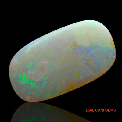 4.00 Cts Natural Australian Fire Opal Loose Gemstone Oval Cabochon 19x11x2 mm AF-48