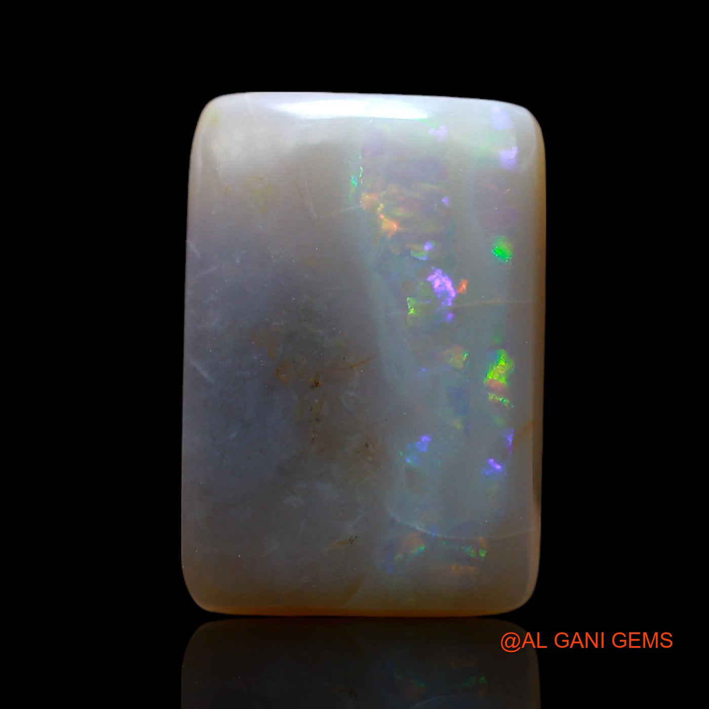 Natural Fire Opal Gemstone 4.00 Cts Loose Square Cabochon From Australia 13x9x4 mm AF-491