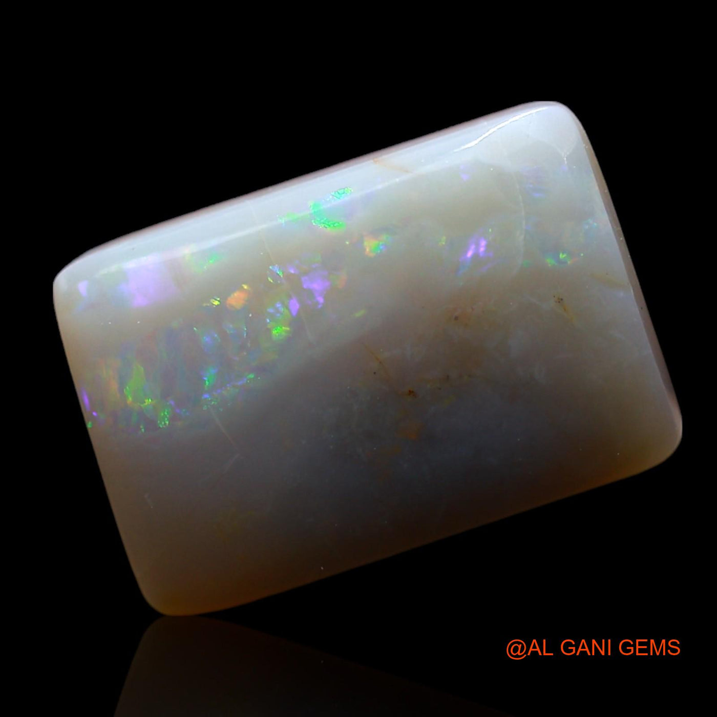 Natural Fire Opal Gemstone 4.00 Cts Loose Square Cabochon From Australia 13x9x4 mm AF-491