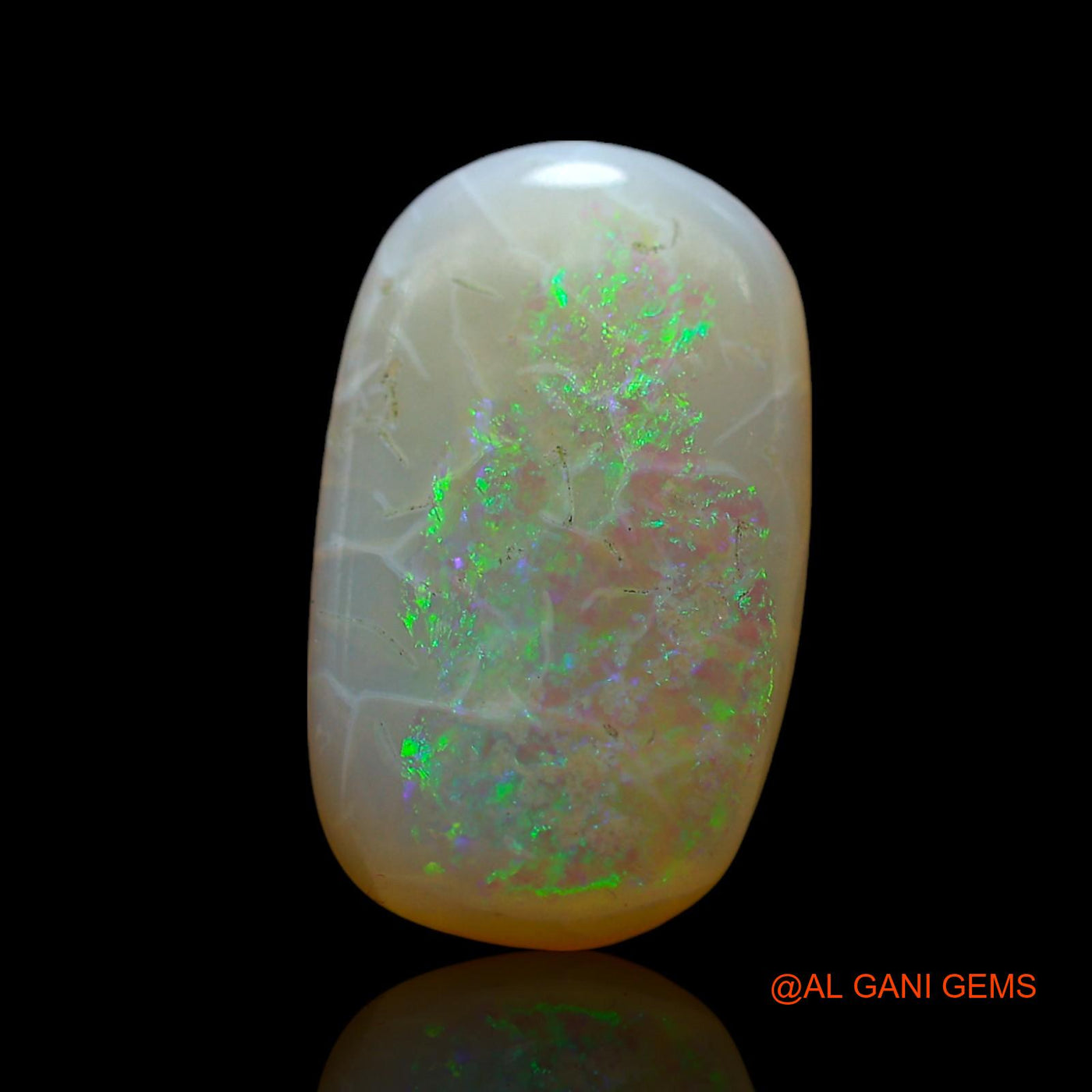 3.00 Cts Natural Australian Fire Opal Loose Gemstone Oval Cabochon 14x9x3 mm AF-492
