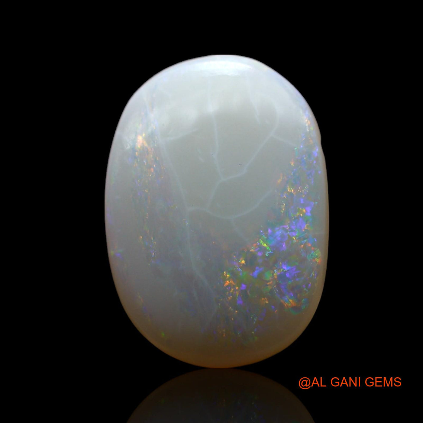 3.00 Cts Natural Australian Fire Opal Oval Cabochon Loose Gemstone For Jewelry 14x10x3 mm AF-493
