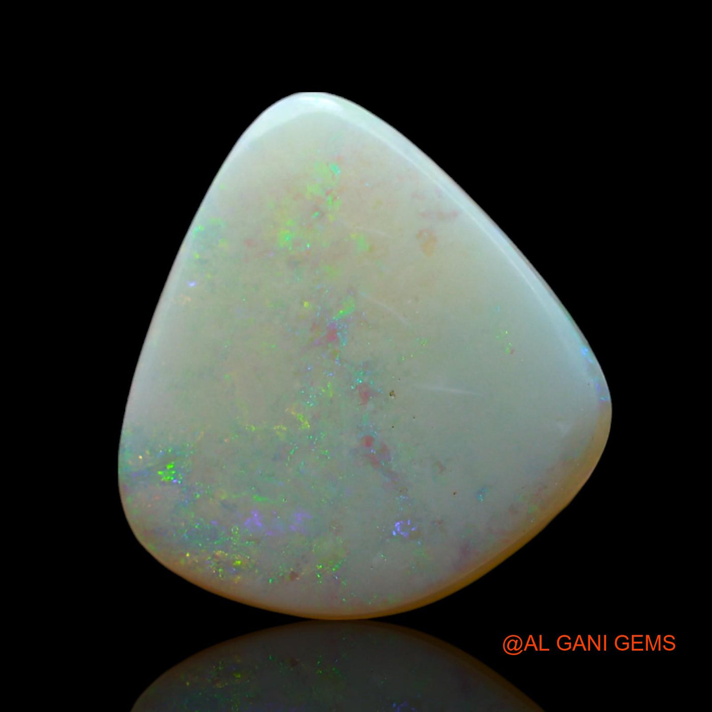 4.00 Cts Natural Australian Fire Opal Loose Gemstone Fancy Cabochon 13x12x3 mm AF-496