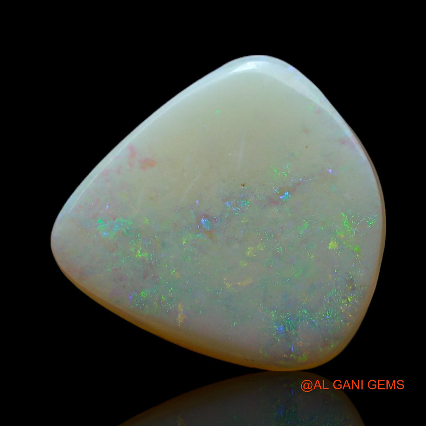 4.00 Cts Natural Australian Fire Opal Loose Gemstone Fancy Cabochon 13x12x3 mm AF-496