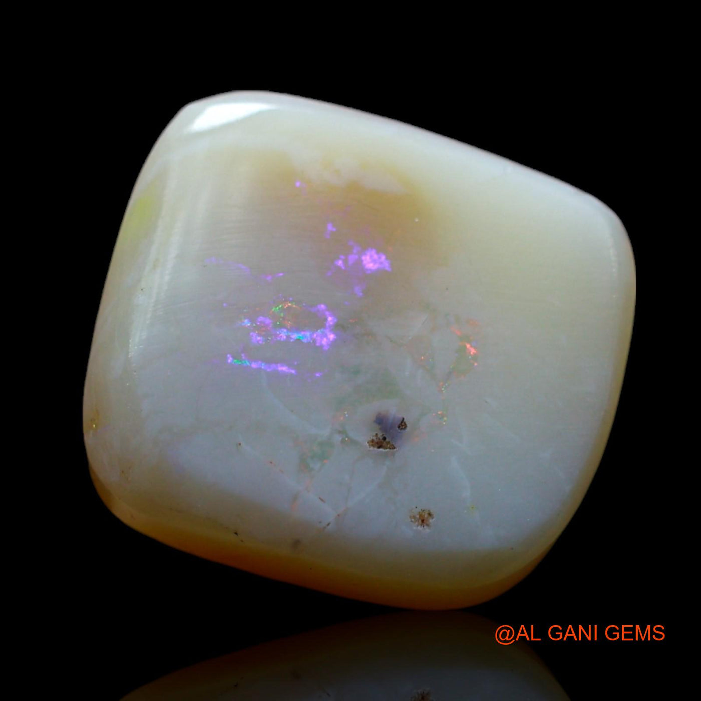 5.00 Cts Natural Australian Fire Opal Loose Gemstone Square Cabochon 12x11x4 mm AF-497