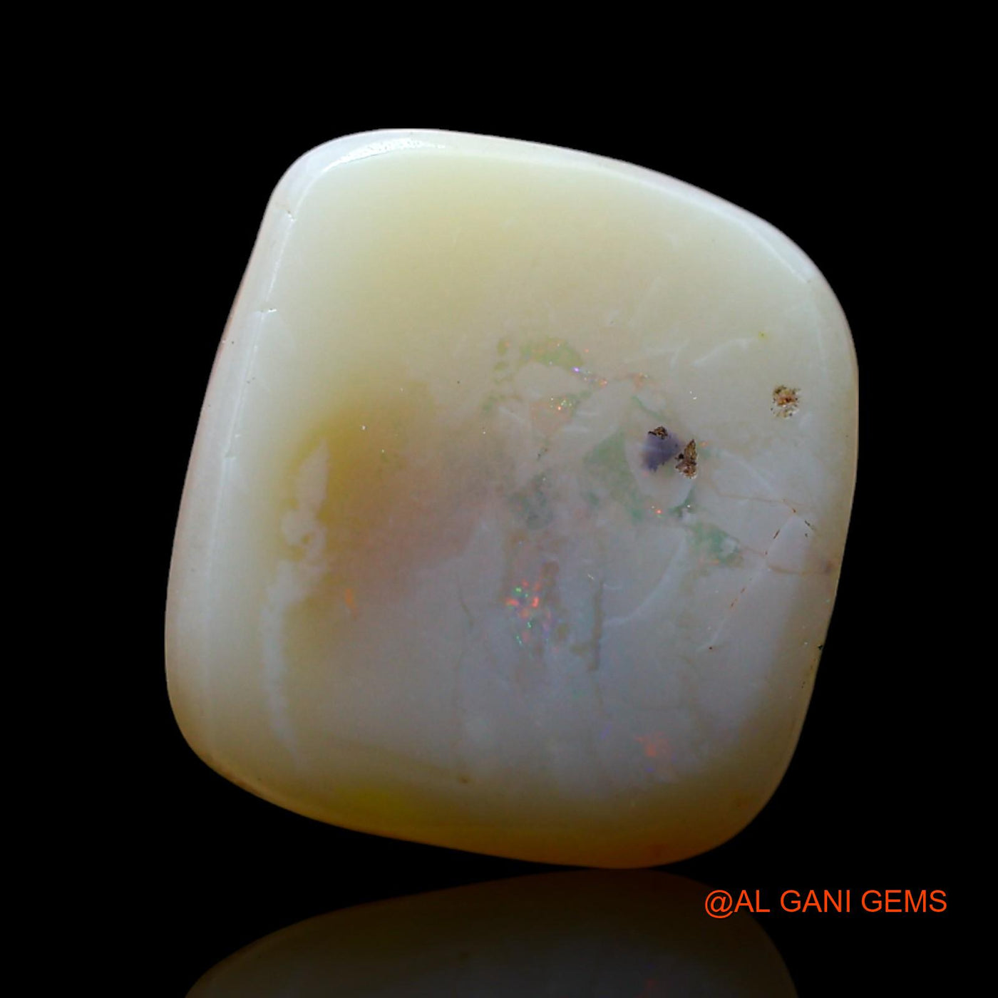 5.00 Cts Natural Australian Fire Opal Loose Gemstone Square Cabochon 12x11x4 mm AF-497