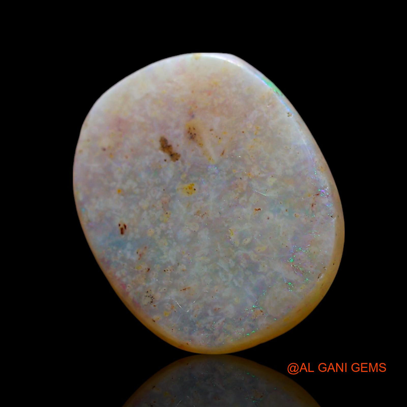 2.00 Cts Natural Australian Fire Opal Loose Gemstone Oval Cabochon 13x11x3 mm AF-498