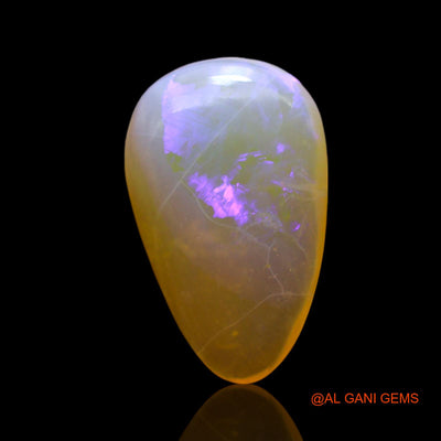 Natural Fire Opal Gemstone 3.00 Cts Loose Pear Cabochon From Australia 15x9x4 mm AF-499