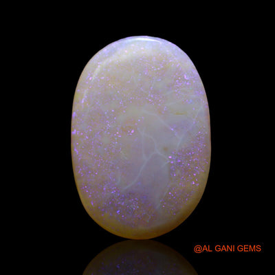 Natural Fire Opal Gemstone 5.00 Cts Loose Oval Cabochon From Australia 19x13x3 mm AF-49