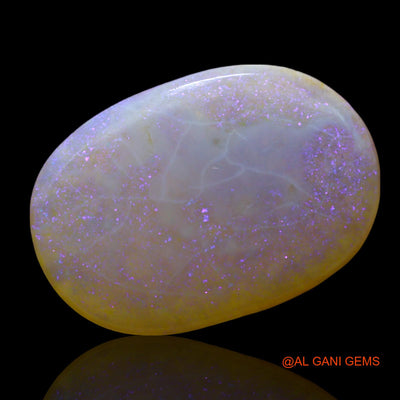 Natural Fire Opal Gemstone 5.00 Cts Loose Oval Cabochon From Australia 19x13x3 mm AF-49